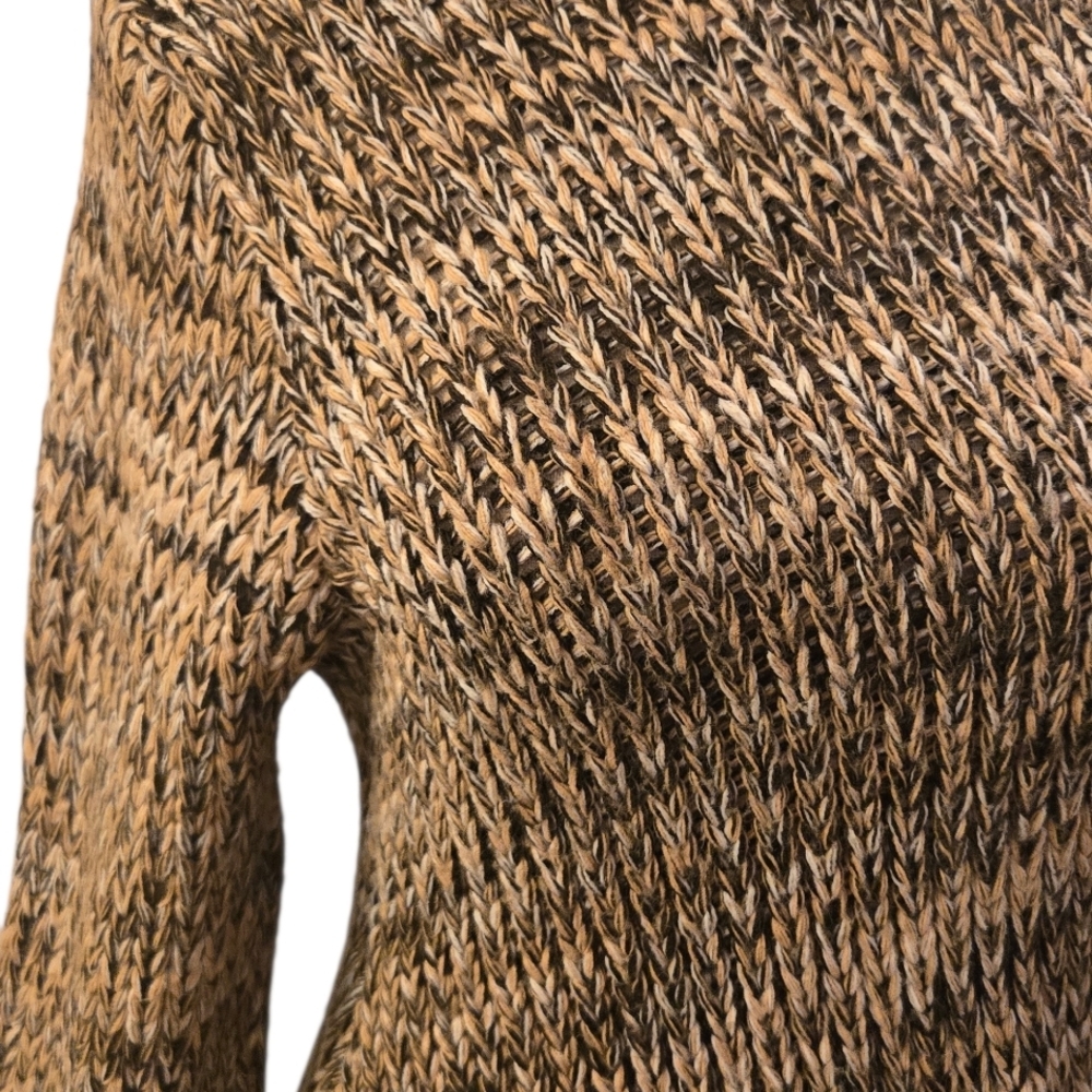 Necessary Objects Textured Brown Turtleneck Sweat… - image 13